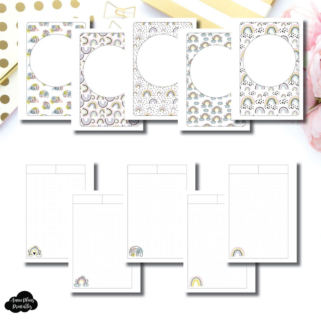 B6 TN Size | Happy Notes Printable Insert