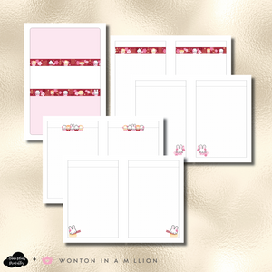 A5 Rings Size | LIMITED EDITION: Wonton In A Million Collaboration Bundle Printable Inserts
