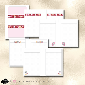 Pocket Plus Rings Size | LIMITED EDITION: Wonton In A Million Collaboration Bundle Printable Inserts