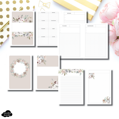 Personal Wide Rings Size | Undated Priority Daily + Notes Printable Insert