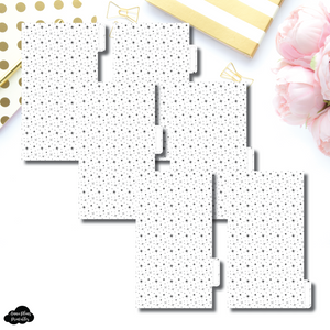 Personal Ring Dividers | Starry 6 Side Tab Printable Dividers