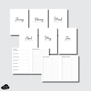 Personal Wide Rings Size | JAN - JUN 2023 Bundle: Weekly/Daily TIMED Printable Insert