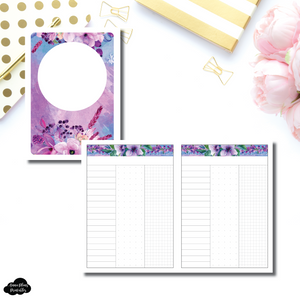 A6 TN Size | Arias Daydream Collaboration Undated 3 Column Daily Printable Insert