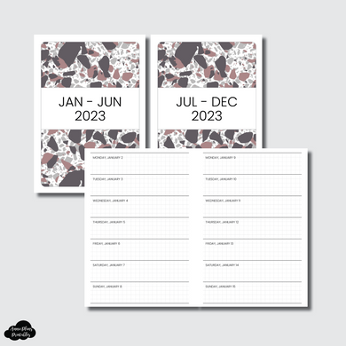 A6 TN Size | 2023 1 WEEK ON 1 PAGE PRINTABLE INSERT