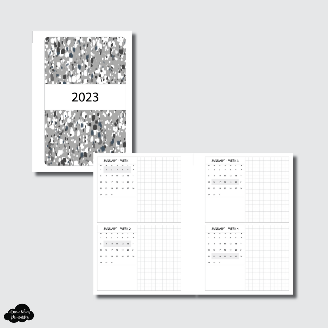 A6 Rings Size | 2023: 52 Week Planning Printable Insert