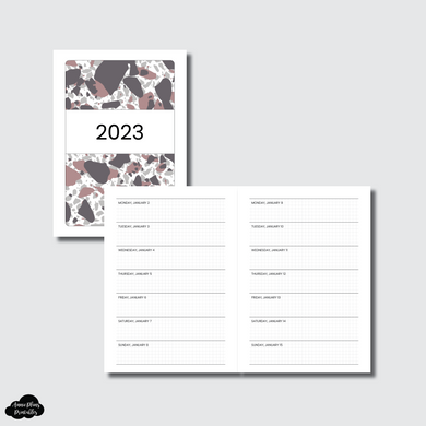 A5 Wide Rings Size | 2023 1 WEEK ON 1 PAGE PRINTABLE INSERT