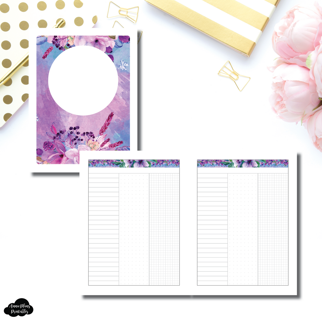 Classic HP Size | Arias Daydream Collaboration Undated 3 Column Daily Printable Insert