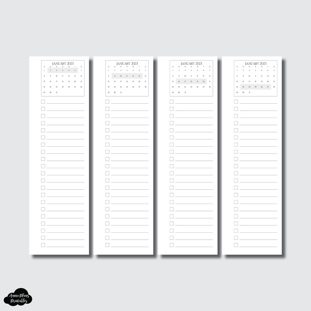 A5 Rings Size | 2023 Dated Weekly Calendar Check List Skinnies Printab – AnniePlansPrintables, LLC a5-rings-size-2023-dated-weekly-calendar-check-list-skinnies-printab-annieplansprintables-llc