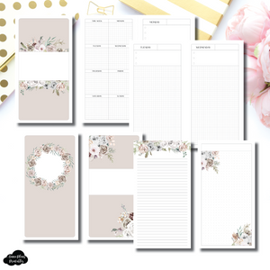 Standard TN Size | Undated Priority Daily + Notes Printable Insert