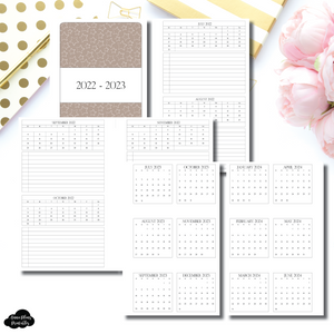 FC Rings Size | 2022 - 2023 Academic 2 Month on a Page with Important Dates PRINTABLE INSERT