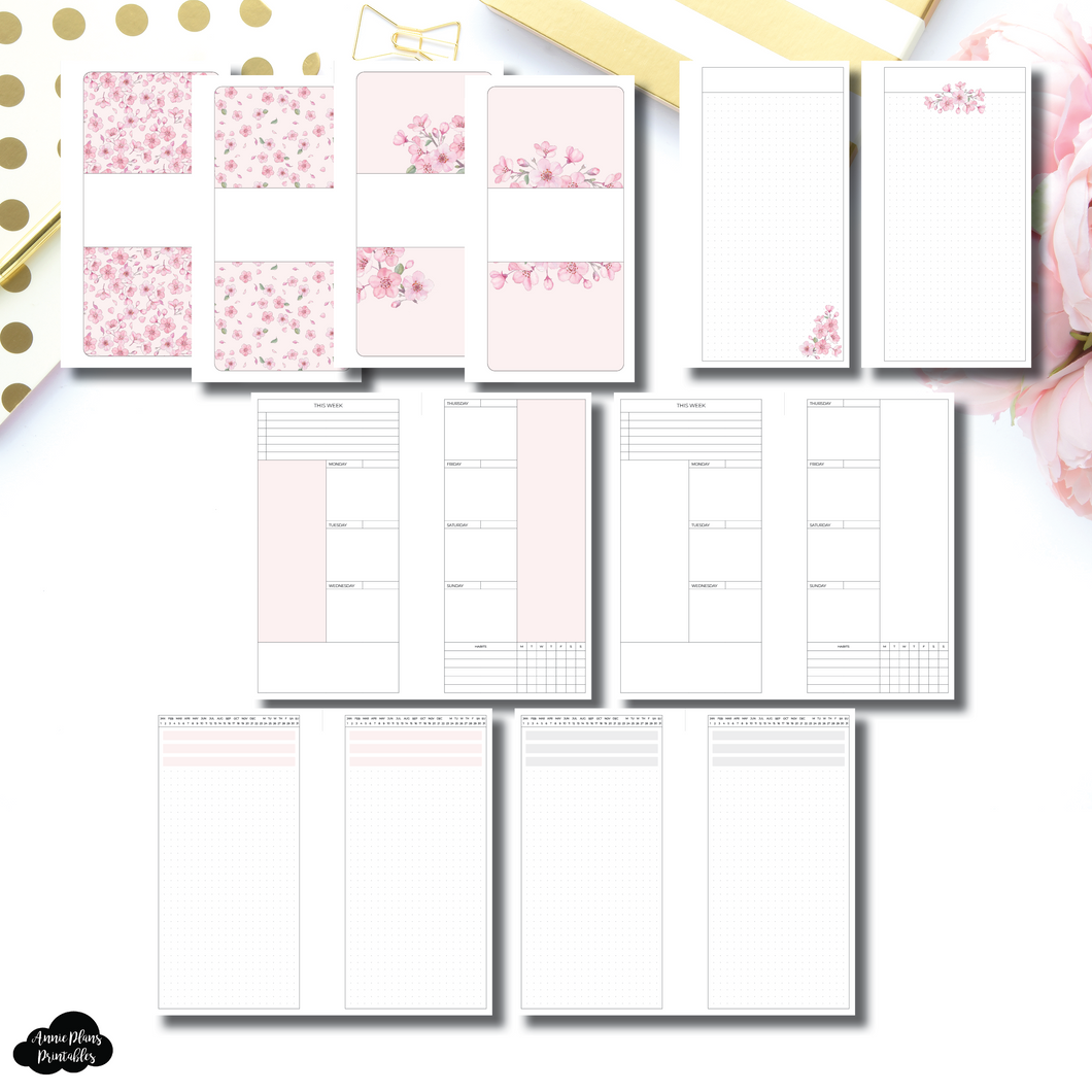 Passport TN Size | Blossom Bundle Printable Insert