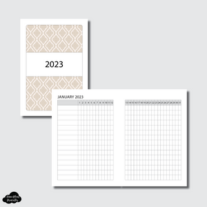 A5 Rings Size | 2023 Tracker + Lists & Notes Printable Insert