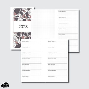 Pocket Rings Size | 2023 1 WEEK ON 1 PAGE PRINTABLE INSERT
