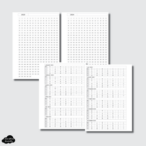 A5 Rings Size | 2023-2024 Year Breakdown Printable Insert