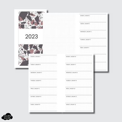 Personal Wide Rings Size | 2023 1 WEEK ON 1 PAGE PRINTABLE INSERT