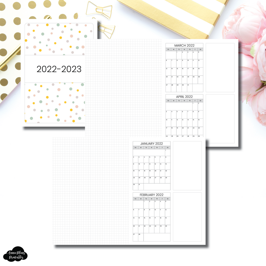 A6 Rings Size | 2022-2023 Forward Planning Printable Insert