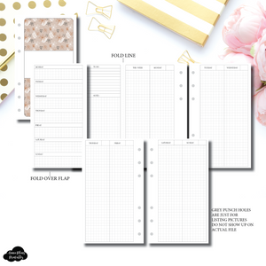 FC Pocket Rings Size | FOLD OVER Vertical Layout Printable Insert