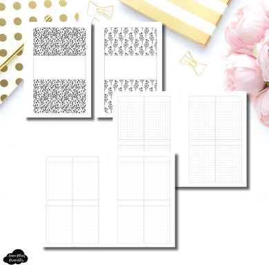 Pocket Plus Rings Size | Journaling Week on 2 Pages Printable Insert