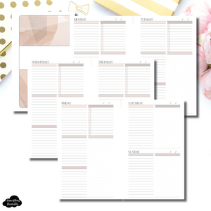 FC Rings Size | Undated Neutral Abstract Daily Printable Insert