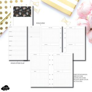 FC Rings Size | FOLD OVER Horizontal Layout Printable Insert