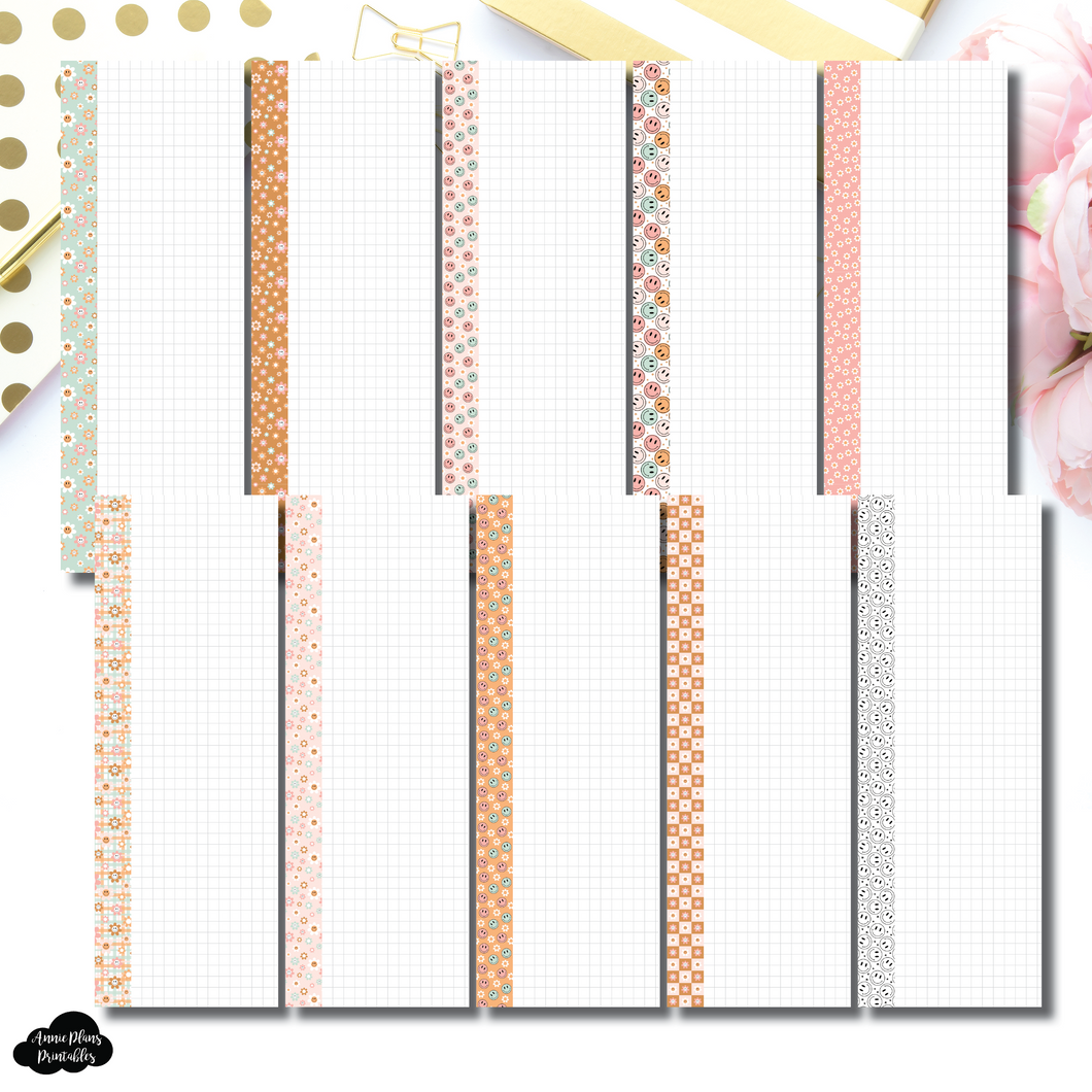 Mini HP Size | Retro Grid Skinnies Printable Insert