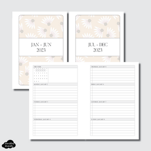 A6 Rings Size | 2023 Weekly TO DO Printable Insert