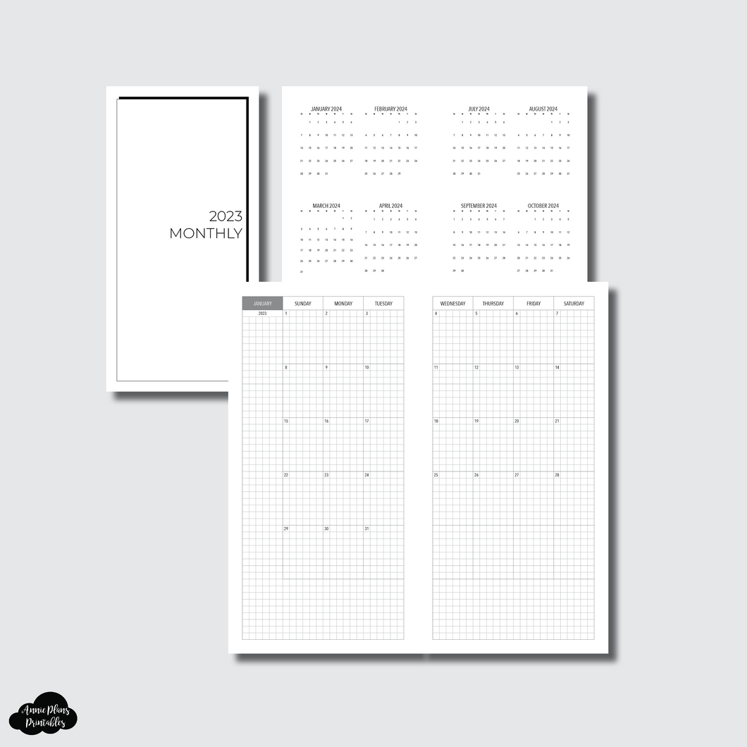 Weeks AE x APP Size | 2023 GRID Monthly Calendar (SUNDAY Start) PRINTA – AnniePlansPrintables, LLC weeks-ae-x-app-size-2023-grid-monthly-calendar-sunday-start-printa-annieplansprintables-llc