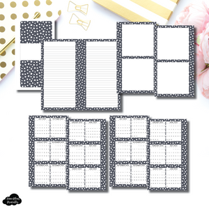 Personal Rings Size | Star Confetti 3 in 1: 2022 - 2024 Academic Yearly Overviews + Sticky Note Dashboard + Lined Printable Insert