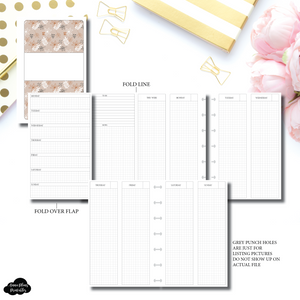 Mini HP Size | FOLD OVER Vertical Layout Printable Insert