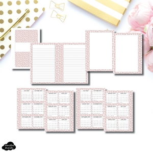 Pocket Plus Rings Size | Cute Blooms 3 in 1: 2022 - 2024 Academic Yearly Overviews + Sticky Note Dashboard + Lined Printable Insert