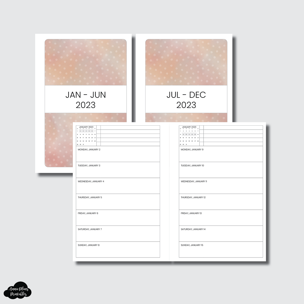 B6 Rings Size | 2023 Priority Week On 1 Page Printable Insert