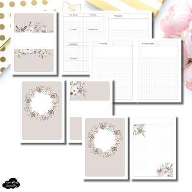 A6 TN Size | Undated Priority Daily + Notes Printable Insert