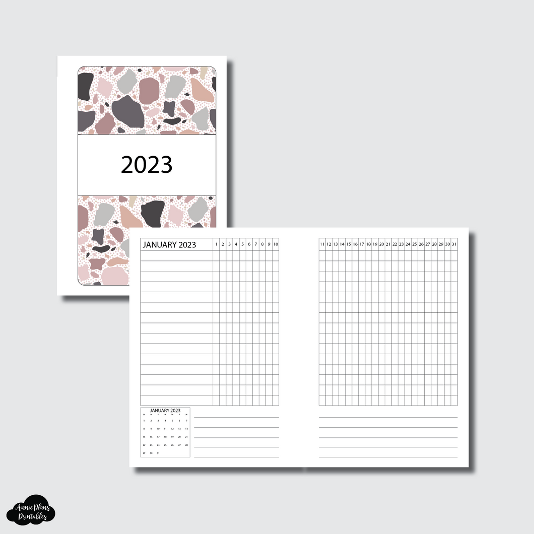 Pocket Rings Size | 2023 Dated Tracker Printable Insert