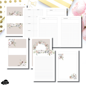 A5 Rings Size | Undated Priority Daily + Notes Printable Insert