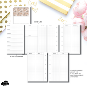 Pocket Rings Size FOLD OVER Vertical Layout Printable Insert