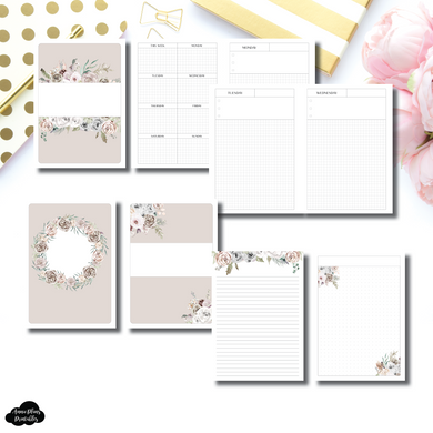 B6 TN Size | Undated Priority Daily + Notes Printable Insert