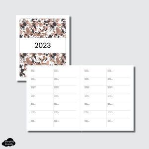 A5 Wide Rings Size | 2023 2 WEEKS ON 1 PAGE PRINTABLE INSERT