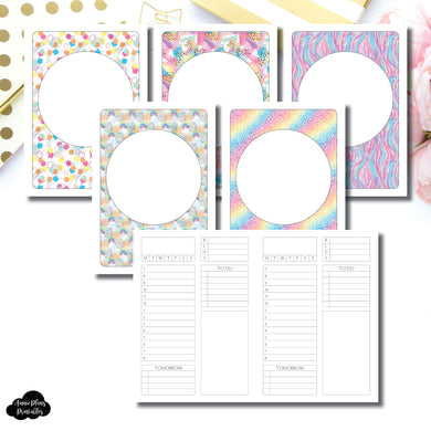 A6 TN Size | Undated Structured Timed Daily Printable Insert