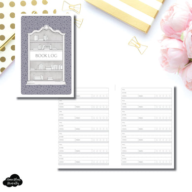 Personal Wide Rings Size | Book Log Printable Insert