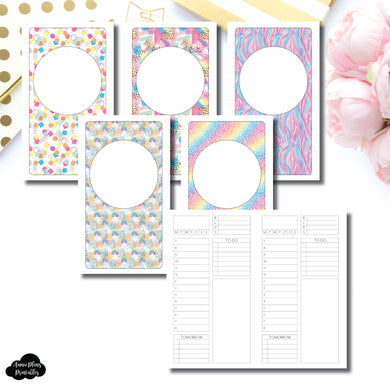 Personal TN Size | Undated Structured Timed Daily Printable Insert