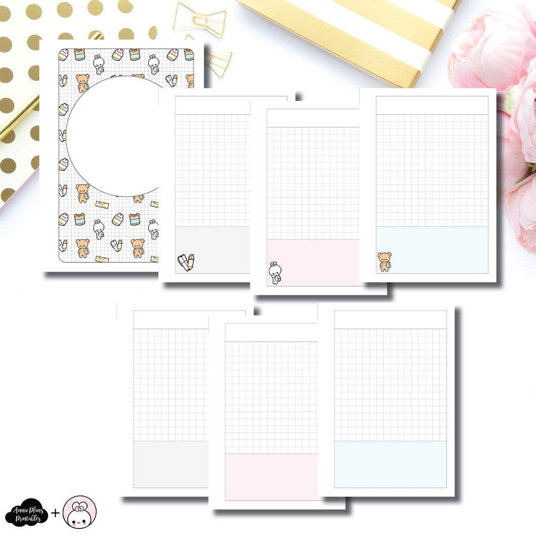 A6 Rings Size |  Pretty and Prim Co Back to School Collaboration Printable Insert