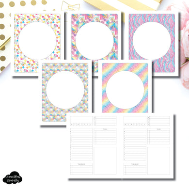 A5 Wide Rings Size | Undated Structured Timed Daily Printable Insert