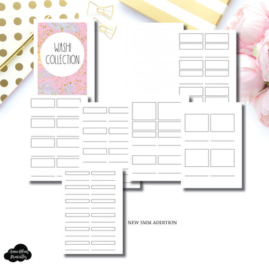 A6 Rings Size | Washi Collection Printable Insert ©