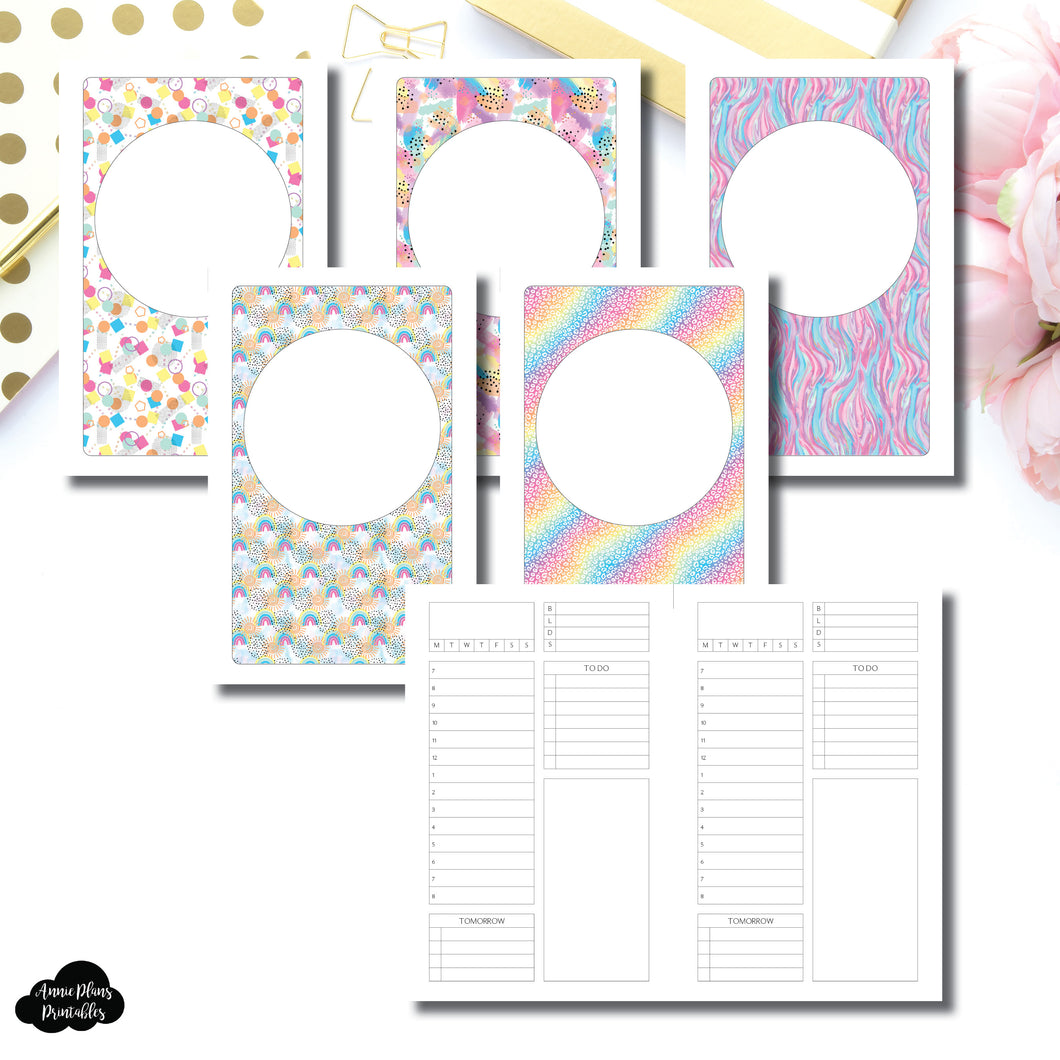 Cahier TN Size | Undated Structured Timed Daily Printable Insert