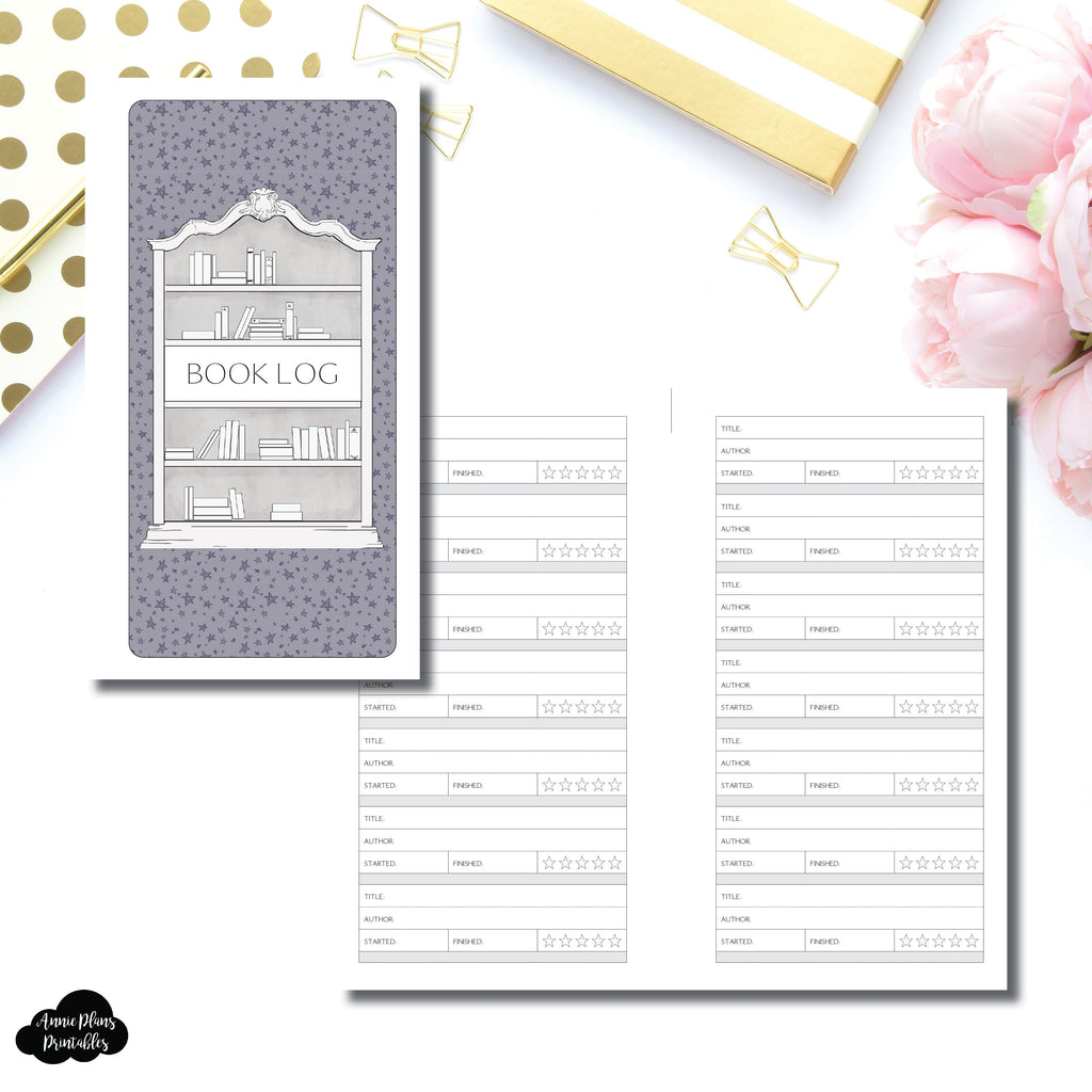 FC Rings Size | Book Log Printable Insert – AnniePlansPrintables, LLC