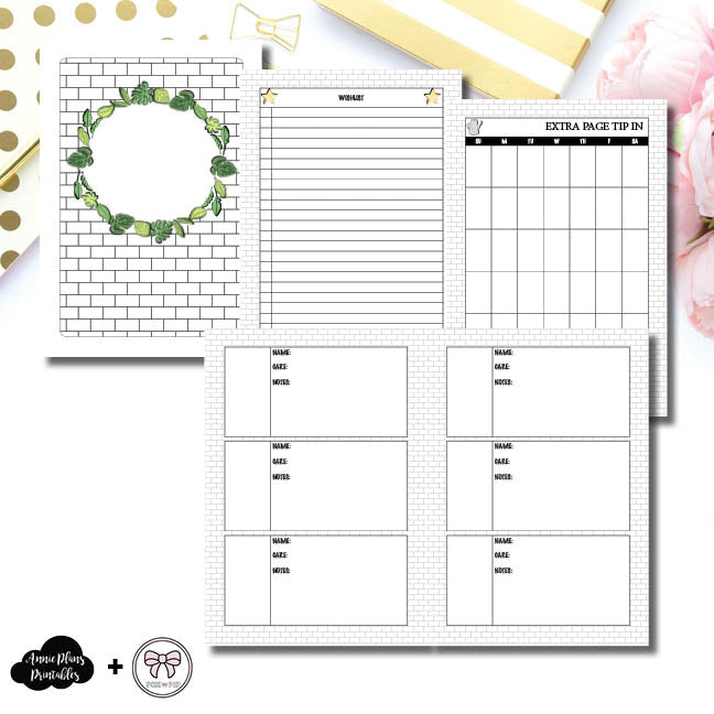 A5 Rings Size | Plant Care - Fox &amp; Pip Collaboration Printable Insert ...