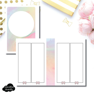 A6 Rings Size | SimplyGilded Collaboration Vertical Week on 4 Page Printable Insert ©