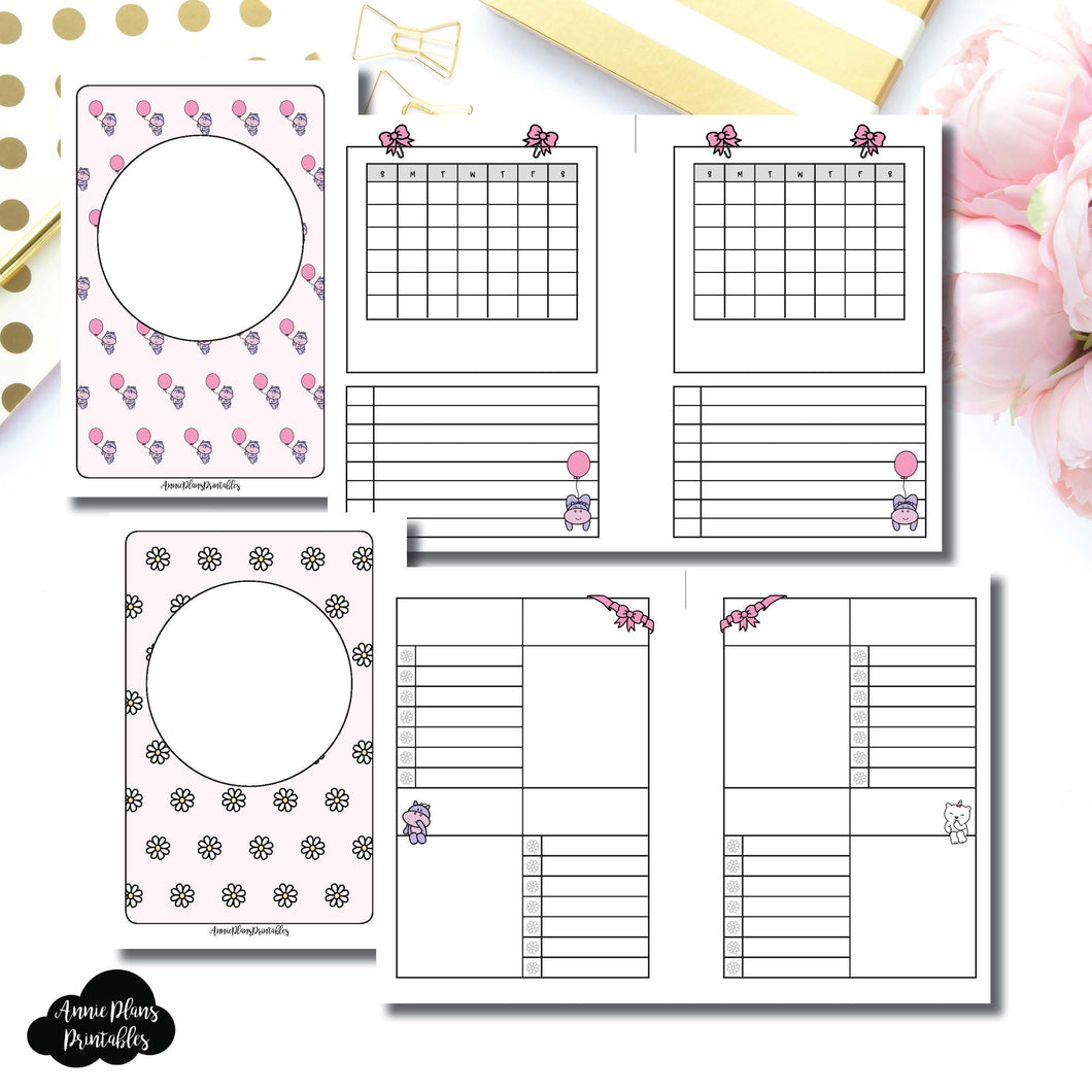 A6 Rings Size | Spot Drop Birthday Bundle Collaboration Printable Inserts ©
