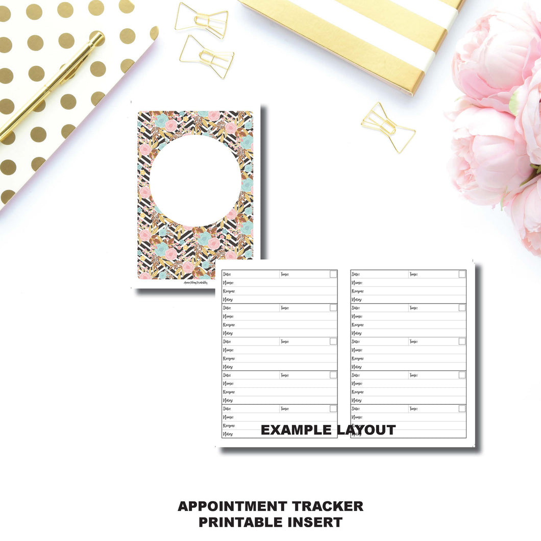 Cahier TN Size | Appointment Tracker Printable Insert ©