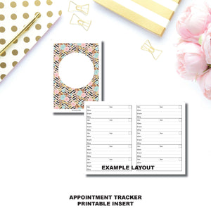 A6 TN Size | Appointment Tracker Printable Insert ©